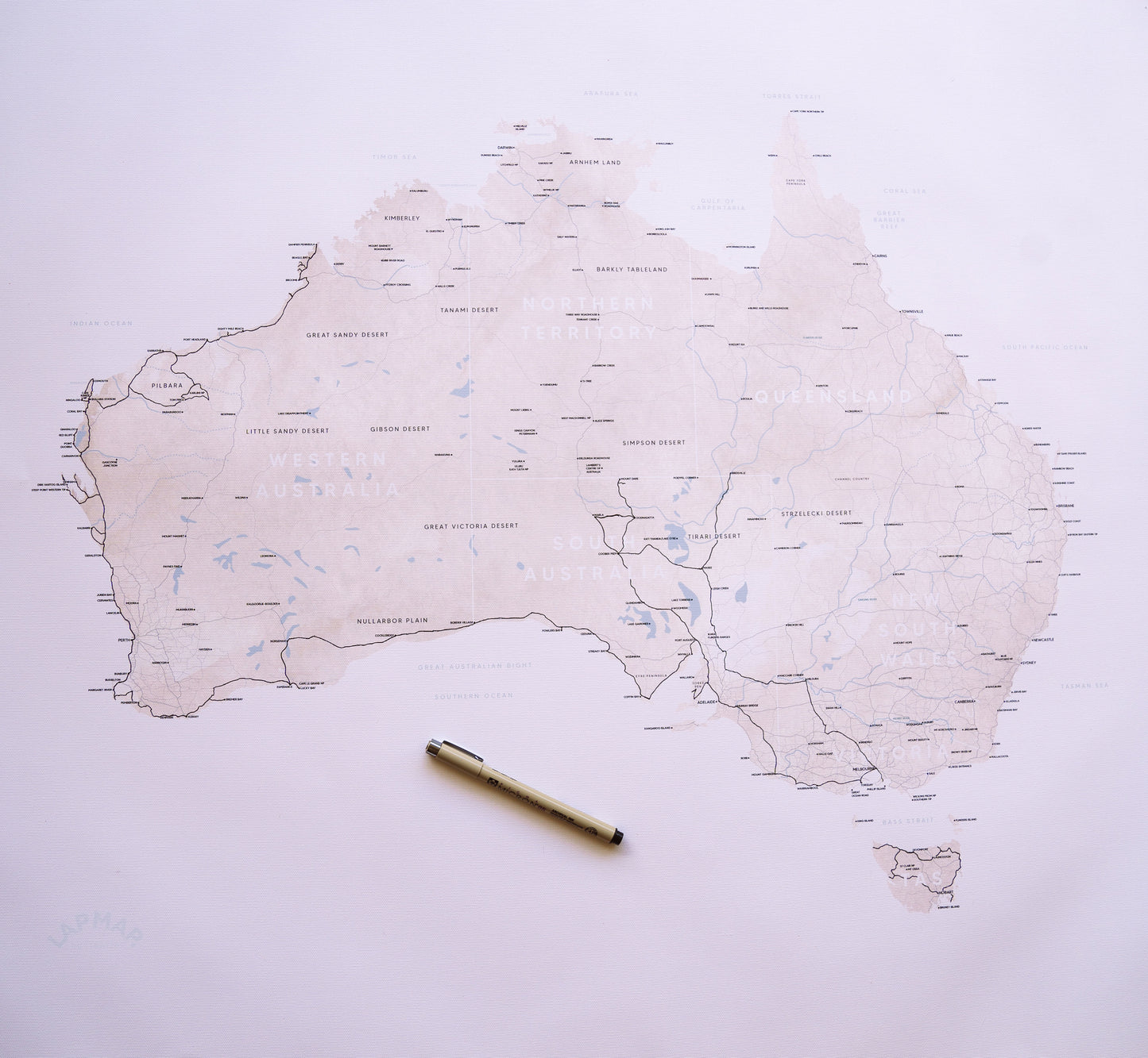 Lapmap (Rolled Canvas)